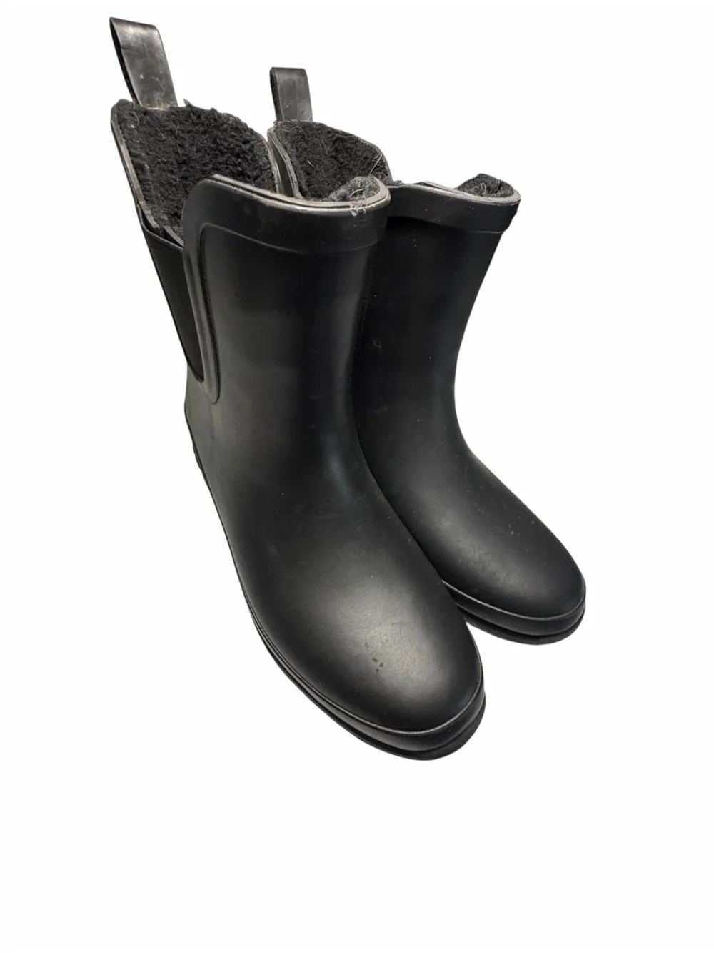 Eddie Bauer Hailey Women’s Black Waterproof Lined Rain Boots Sz 9